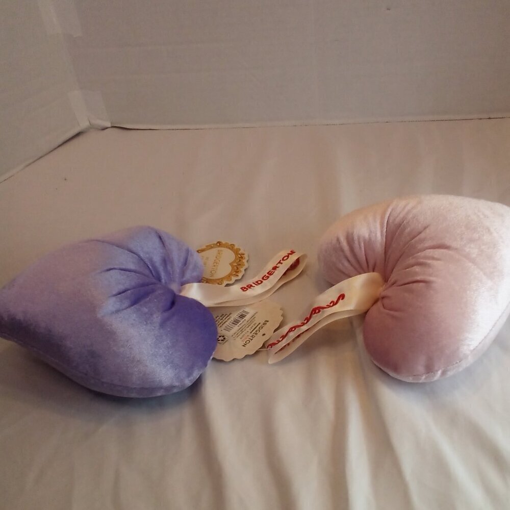Netflix Bridgerton Shimmer Mini Pillow Purple Pink 7" x 7" Set of 2